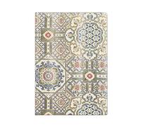 Paperblanks | Ashta | Flexi a copertina morbida | Midi | Bianco: Flexi softcover, 100 gsm, ribbon marker, memento pouch, book edge printing, no closure