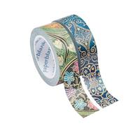 Paperblanks - Azure/Poetry in Bloom - Pack of Rolls of Washi Tape: Two Iconic Paperblanks designs per set, Metallic foil pattern, 15mm wide x 10 metres long