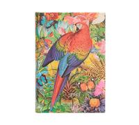 Paperblanks Calendario 12 mesi 2025, giardino tropicale, mini, panoramica giornaliera, chiusura con fascia elastica