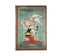 Paperblanks Diari a copertina rigida, Asterix il Gallo, Midi, Bianco, Chiusura con Fascia Elastica