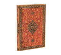 Paperblanks Diari a copertina rigida, Layla, Midi, Bianco, Chiusura con Fascia Elastica