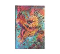 Paperblanks | Drago Infuocato | Diari a copertina rigida | Mini | Righe: Hardcover, 85 gsm, ribbon marker, memento pouch, elastic closure