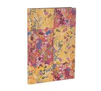 Paperblanks Taccuino Flexi Kara-ori Rosa Midi, copertina morbida, righe, chiusura con fascia elastica