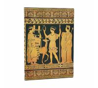 Paperblanks - Gathering of Deities - Ancient Greek Pottery - Softcover Flexi - Midi - Unlined - Elastic Band - 176 Pg - 100 Gsm