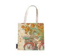 Paperblanks Borsa in tela Holland Spring Living With Yuko – tasca interna con zip, fino a 7 kg