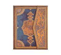 Paperblanks | Indaco Safavita | Diari a copertina rigida | Ultra | Righe: Hardcover, 120 gsm, ribbon marker, memento pouch, wrap closure