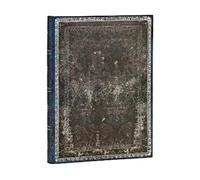 Paperblanks Midnight Steel Midi Lined Hardcover Journal (Elas (Copertina rigida)