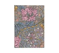 Paperblanks | Morris Caprifoglio Rosa | Diari a copertina rigida | Midi | Bianco: Hardcover, 120 gsm, ribbon marker, memento pouch, elastic closure, book edge printing
