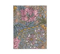 Paperblanks | Morris Caprifoglio Rosa | Diari a copertina rigida | Ultra | Righe: Hardcover, 120 gsm, ribbon marker, memento pouch, elastic closure, book edge printing