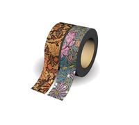 Paperblanks - Morris Honeysuckle/Morris Pink Honeysuckle - Pack of Rolls of Washi Tape: Two Iconic Paperblanks designs per set, Metallic foil pattern, 15mm wide x 10 metres long
