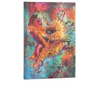 Paperblanks. Quaderno copertina rigida, elastico, pag. bianche cm 12x17. Dragon