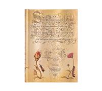 Paperblanks | Rosa Fiamminga | Diari a copertina rigida | Midi | Righe: Hardcover, 120 gsm, ribbon marker, memento pouch, clasp closure, book edge printing