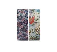 Paperblanks - Shankha/Chakra - Pack of Rolls of Washi Tape: 2 Iconic Paperblanks designs per set, Metallic foil pattern, 15mm wide x 10 metres long