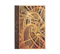 Paperblanks | Spirale del Chanin Building | Diari a copertina rigida | Midi | Righe: Hardcover, 120 gsm, ribbon marker, memento pouch, elastic closure