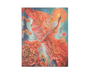 Paperblanks | Uccello di Fuoco | Flexi a copertina morbida | Ultra | Bianco