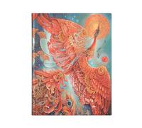 Paperblanks | Uccello di Fuoco | Flexi a copertina morbida | Ultra | Righe: Flexi softcover, 100 gsm, ribbon marker, memento pouch, book edge printing, no closure