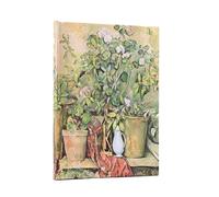 Paperblanks – Vasi di Terracotta e Fiori (Cezanne) – Rubriche Midi – Elastico – 144 pg – 120 GSM