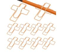 Paperclip portapenne - 10 pezzi in metallo riutilizzabile organizzatore | Notebook clip di carta planner titolare | per ufficio, scuola, scuola, scrivania, appunti, libro degli schizzi