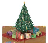 papercrush® Biglietto Albero di Natale Pop Up - 3D Biglietto auguri Natale per famiglia (bambino, sorella, nonna), Buono regalo per dono di denaro per donna o uomo, Carta regalo genitori natale