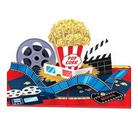 papercrush® Biglietto pop-up cinema - Biglietto d'auguri 3D come regalo o confezione per biglietti per il cinema, Biglietto di compleanno fatto a mano con popcorn inclusi busta per regalo in denaro