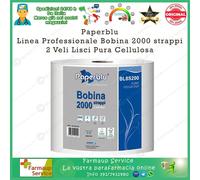 max bobina Rotolone Rotoloni Bobine Carta 2000 Strappi Industriale Cellulosa 5Kg