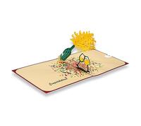 paperdora® Biglietto Pop-Up 3D „Congratulazioni“ con Busta e Sigillo di Cera - Biglietto D'Auguri Biglietto Regalo Buono Regalo