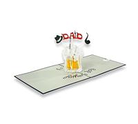 paperdora® Biglietto Pop-Up 3D „Padre“ con Busta e Sigillo di Cera - Biglietto D'Auguri Biglietto Regalo Buono Regalo