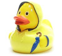 Paperella da bagno con scritta in lingua tedesca "cattivo tempo atmosferico", lunghezza: 8 cm, con portachiavi