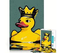 Paperella di gomma con corona, puzzle da 1000 pezzi per adolescenti, gioco di logica, divertimento in casa, bordo premium, regalo memorabile (38x52cm)