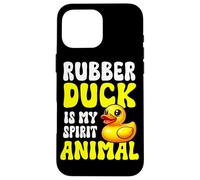 Paperella di gomma è il mio spirito animale anatroccolo di gomma Custodia per iPhone 16 Pro Max
