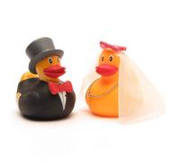 Paperella di gomma sposa e sposo Anatra de gomma anatra de bagno