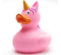 Paperella di gomma XXL rosa unicorno Anatra de gomma anatra de bagno