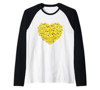 Paperella in Gomma a Forma di Cuore, per Amanti delle Anatre Maglia con Maniche Raglan