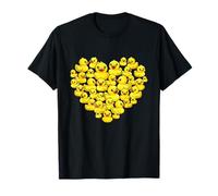 Paperella in Gomma a Forma di Cuore, per Amanti delle Anatre Maglietta