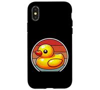 Paperella in gomma con grafica giocattolo da bagno Byos Kids Retro Custodia per iPhone X/XS