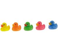 Paperelle da bagno in gomma 6 cm - set da 5 colori