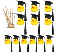 Paperelle Da Laurea, Mini Paperealle Da Laurea In Morbida Con Cappello Nero, Divertenti Paperelle Di Accademiche, Regali Di Lauarea Per Lui Per Cerimonie Di Laureaa Pers La Doccia Dei Bam