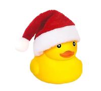 Paperelle di con Cappello di Babbo Natale Decorativi Piccoli Giochi da | Paperelle Cruscotto Auto Addobbi Natalizi per Bambini e Bambine Casa Aula Piscina Spiaggia Vacanze