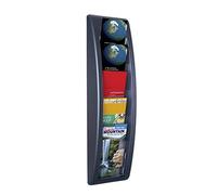 Paperflow K540621 Quick Fit 1/3 A4 Portariviste da Muro, 5 Scomparti, black