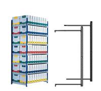 PAPERFLOW - K605171 - Scaffale RANG'ECO - modulo aggiunta - 5 ripiani - 100 x 70 x 200 cm - grigio - Paperflow - 75745 - Conf. da 1 Pz. - K605171