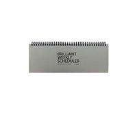 PAPERIAN, Brilliant Weekly Scheduler, pianificatore settimanale senza date a spirale (lingua italiana non garantita) Gray