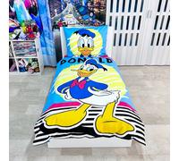 Paperino Paperino Set 2 pezzi Letto Singolo Copripiumino Federa Cotone Reversibi
