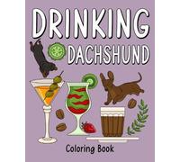 Paperland Drinking Dachshund Coloring Book (Tascabile)