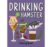 Paperland Drinking Hamster Coloring Book: Animal Painting Page with (Tascabile)