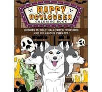Paperland Huskies Happy Howloween Coloring Book (Tascabile)