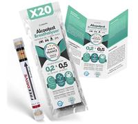 Paperlin Etilometro monouso x20 - Doppia soglia 0,2 & 0,5 g/L - Conforme NF & Reach - Uso unico senza palloncino - Made in France