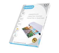 Paperlock - Confezione da 100 buste per plastificazione A3 2 x 125 mic, finitura lucida trasparente, la confezione può variare