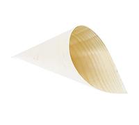 PAPERLYNEN PAL CAPS PZ 50 Coni per Finger Food 7 X 19,5 CM in Legno di Pino Wood Pine Cone Coni per MOZZARELLINE, FRITTI, FRITTURE di Pesce E Verdure