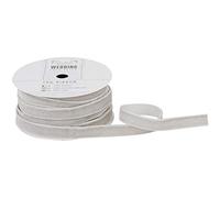 Papermania 10 m Matrimonio Nastro di Velluto, Argento