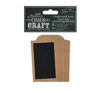 Papermania 10 Pezzi Lavagna e Kraft Parcel Tag, Multi-Colore